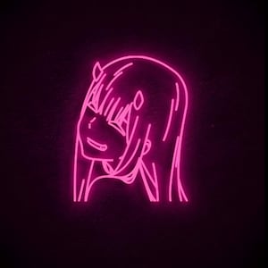 Anime Girl Neon Sign | Anime Neon Sign | Led Neon Sign | Bright Neon Sign | Neon Wall Sign | Custom Neon Sign | Neon Name Sign | Wall Art