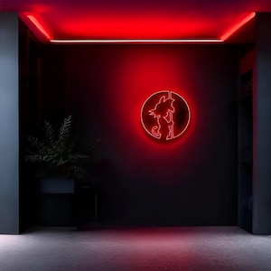 Insegna al neon a LED Son Goku per decorazioni murali / Insegna in acrilico / Insegna al neon Anime / Insegna al neon personalizzata / Insegne al neon per videogiochi / Insegne a LED / Arte murale