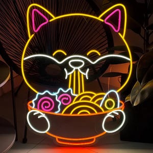 Cute Cartoon Led Neon Sign For Wall Decor | Acrylic Neon Signs | Anime Neon Sign | Custom Neon Sign | Neon Signs Restaurant | Led Sign