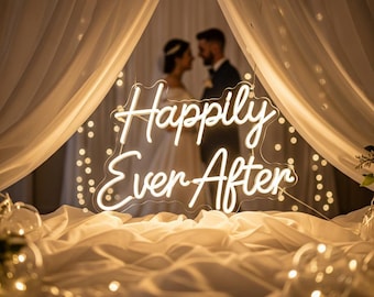 Wedding Neon Sign for Modern Venue Decor | Custom LED Neon Sign | Wedding Neon Wall Light