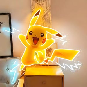 ピカチュウ ネオンサイン【新品未使用】 Pikachu led neon - Etsy 日本