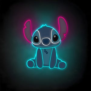Leuke neonreclame met anime-personage | Neonlichtbord | Anime-neonreclame | Gamekamerdecoratie | Led-neonreclame | Neonlichtbord | Neonmuurbord