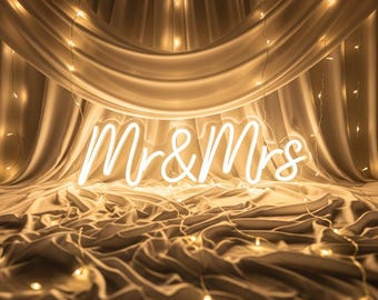 Custom Wedding Neon Sign for Wedding Decor | Personalized LED Neon Sign | Wedding Neon Light