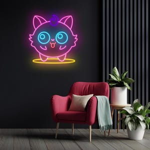 Jigglypuff Led Neon Sign For Wall Art | Neon Signs Gaming | Anime Neon Sign | Custom Neon | Led Neon Sign | Acrylic Neon Signs | Room Decor