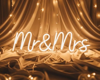 Personalized Wedding Neon Sign for Venue Decor | Custom LED Neon Light | Wedding Wall Neon