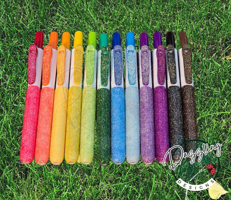 Retractable Glitter Dry Erase Markers | Personalized Teacher Office ...