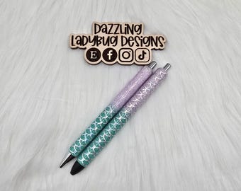 Mermaid Glitter Gel Pen: Custom Refillable Pen