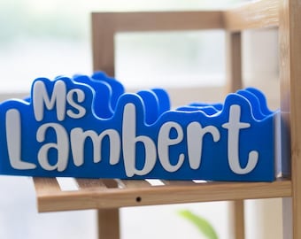 Personalisierter Stifthalter - Schreibtisch Organizer mit individuellem Namen