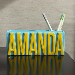 Organizador de escritorio personalizado: portabolígrafos, maquillaje y herramientas