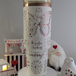 Be Transformed 40oz Tumbler, Romans 12:2 Christian Faith Cup