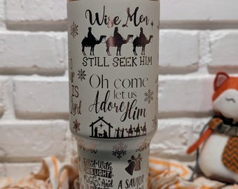 Christian 40oz Engraved Tumbler, Faith Gift, Inspirational Cup