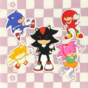 Sonic Stickers Pack | 5 Stickers | Sonic the Hedge Hog Stickers