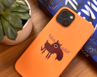 Moose Vinyl Sticker: Transparent Woodland Animal Decal
