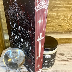 Queen Of Blood And StarDust By Kaitlyn Swanson | Custom Stenciled & Sprayed Edges |