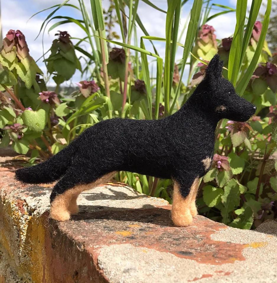 Dog Needle Felting Kit German Shepherd Dog Etsy