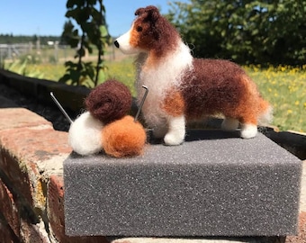 Dog Needle Felting Kit - Sheltie