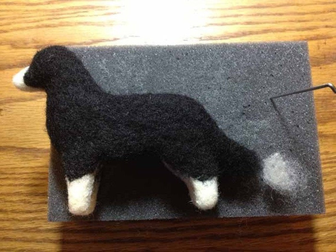 Dog Needle Felting Kit Border Collie Etsy