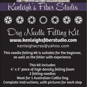 Dog Needle Felting Kit Australian Cattle Dog image 4