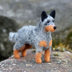 Dog Needle Felting Kit Australian Cattle Dog image 1