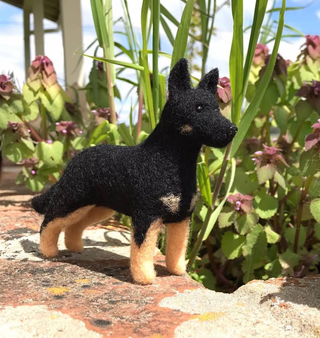 Dog Needle Felting Kit German Shepherd Dog Etsy