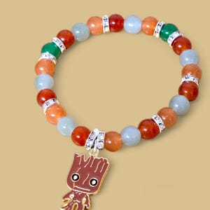 Groot Beaded Bracelet | 7&quot; Stretchable Glass Beads