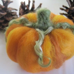 Waldorf Felted Willowwood Pumpkin for Halloween Autumn