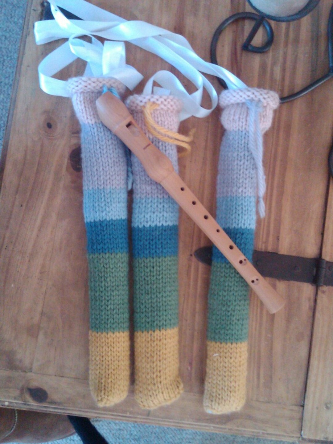 WALDORF Knitted Wool Flute Recorder Bag Waldorf Homeschooling Etsy