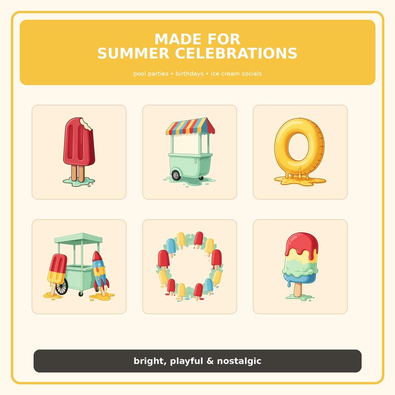 24 PNG Summer Popsicle Clipart preview image 6