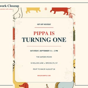 Little Parade personalized invitation preview 6