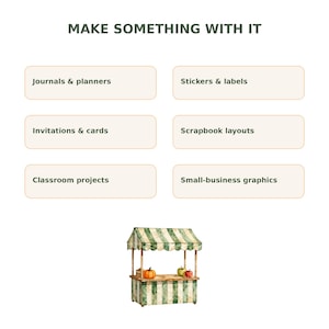 Autumn Farmers Market Clipart Bundle preview image 4