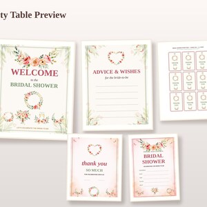 Bridal Shower Party Kit Printable printable party kit preview 7