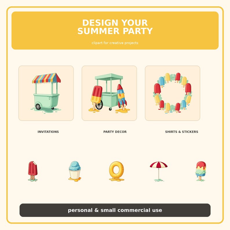 24 PNG Summer Popsicle Clipart preview image 9