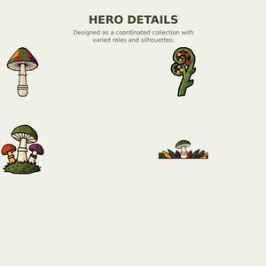 Wild Mushroom and Fern Forager Clipart preview 5