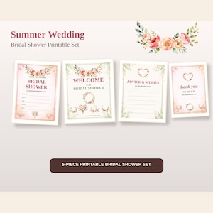 Bridal Shower Party Kit Printable printable party kit preview 1