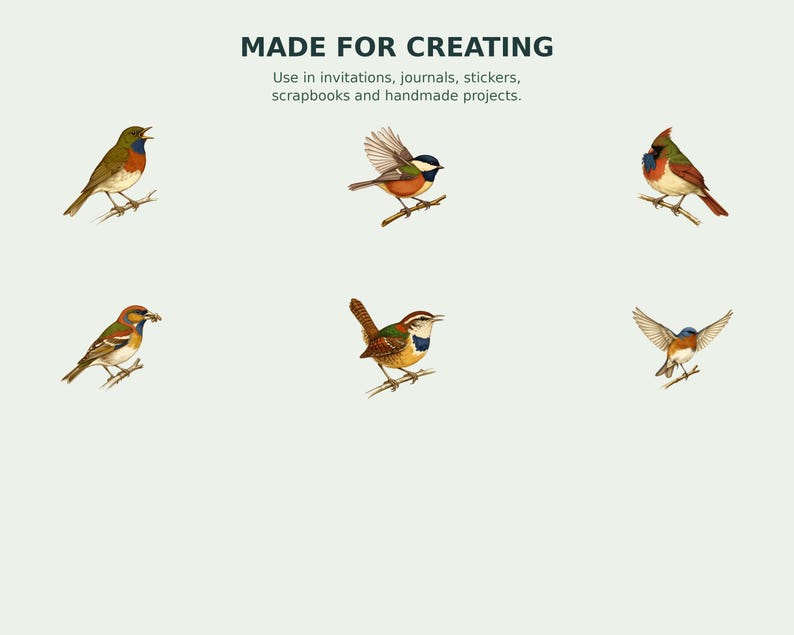 Backyard Songbird Naturalist Clipart preview 7