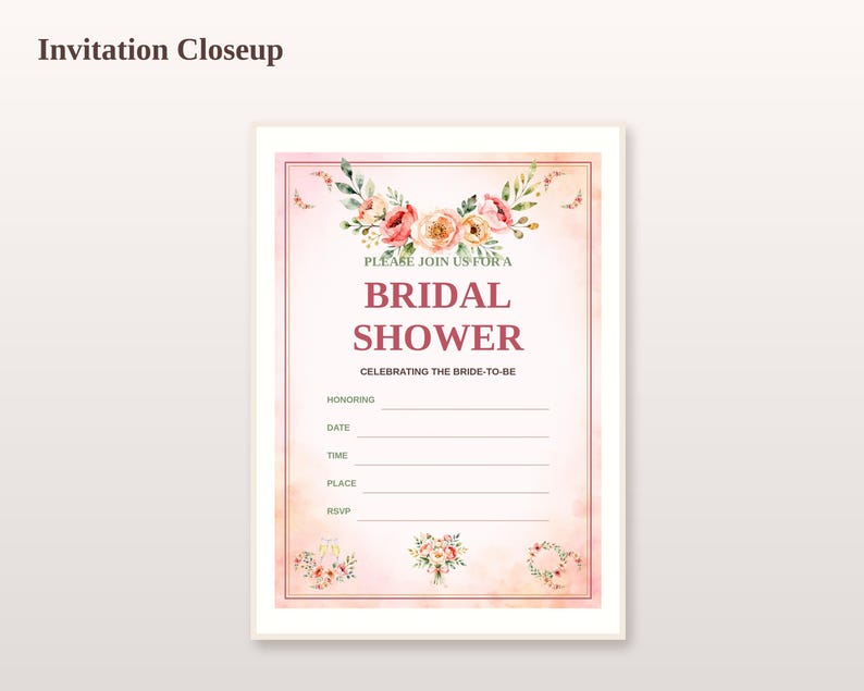 Bridal Shower Party Kit Printable printable party kit preview 6