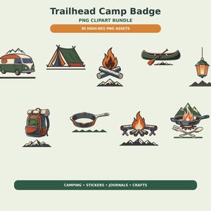 Trailhead Camp Badge Clipart preview image 1