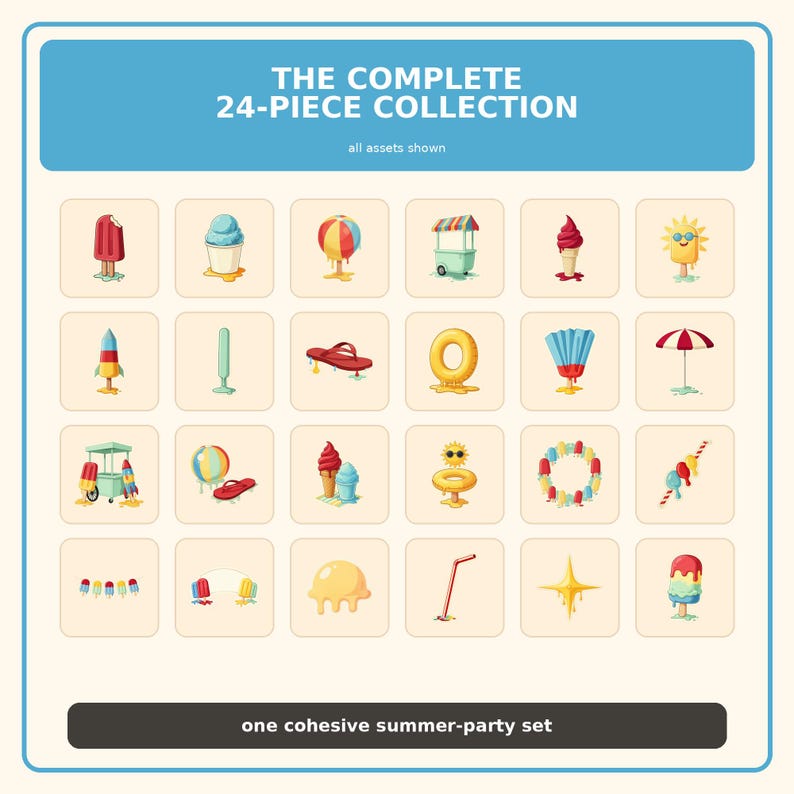 24 PNG Summer Popsicle Clipart preview image 8