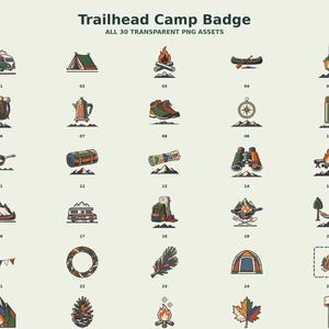 Trailhead Camp Badge Clipart preview 2