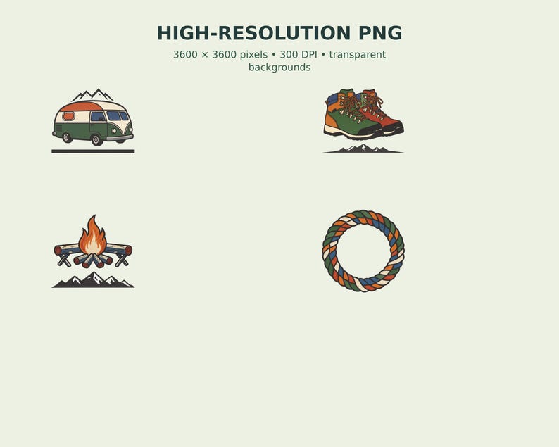 Trailhead Camp Badge Clipart preview 4