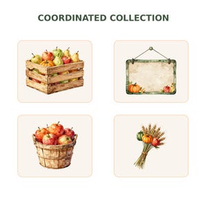 Autumn Farmers Market Clipart Bundle preview image 7