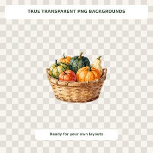 Autumn Farmers Market Clipart Bundle preview image 8