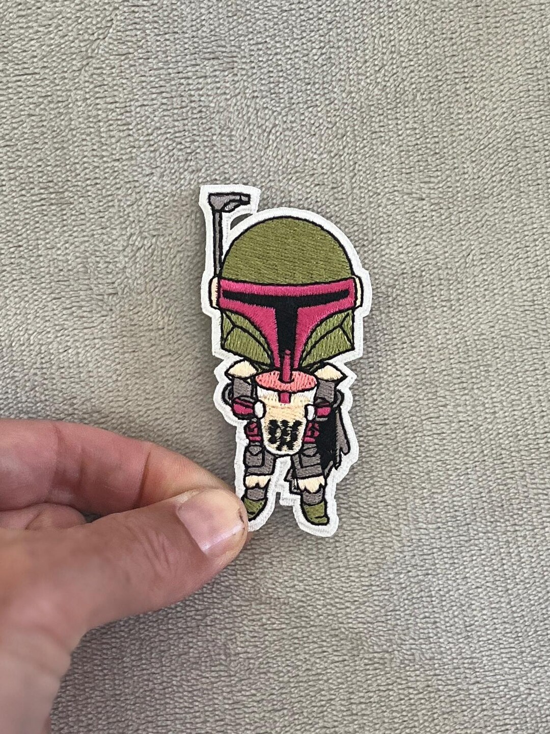 Boba Fett Boba Milk Tea Patch Embroidered Ironon Star Wars