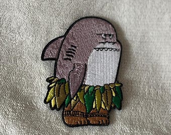 Geborduurde patch Maui Shark-transformatie | Disney Moana opstrijkappliqué