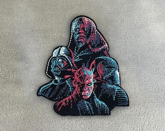 Parche bordado de los Lores Sith: Villanos de Star Wars para planchar (8,9 cm)