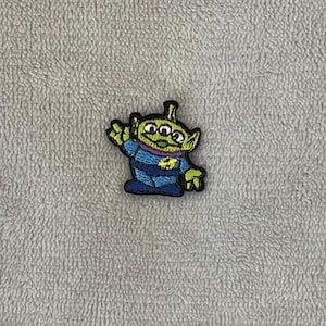 Toy Story Alien Mini Patches | 1x1 Inch Embroidered Iron-On | Little Green Men