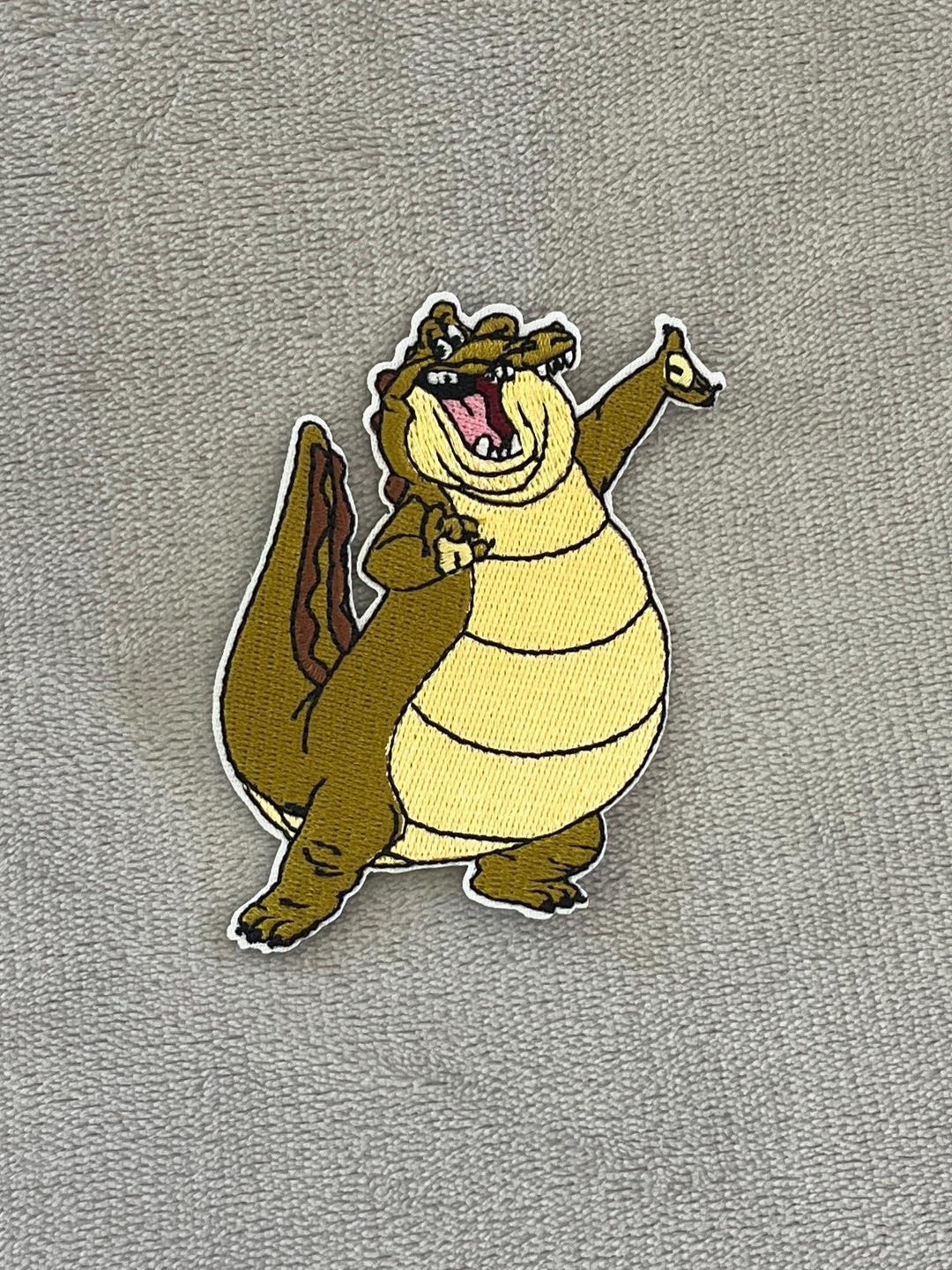 Louis the Gator Patch 3.25x2.75 Inch Embroidered Ironon Princess