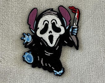 スティッチ・アズ・チャッキー パッチ | 3x2.5インチ 刺繍アイロン接着