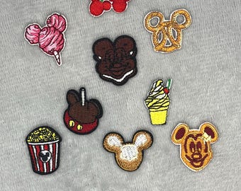 Disney Snack Mini Patches | Embroidered Iron-On, Churros, Dole Whip