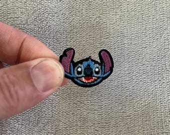 Stitch & Scrump mini-patches | 1 x 1 inch geborduurd opstrijkbaar | Disney Lilo en Stitch